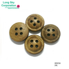 (#W0234) 24L 15mm 4 hole coffee brown wooden garment button
