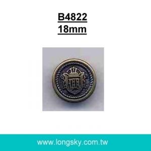 (#B4822) 18mm 28L shank button for garment ABS plastic antique button