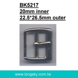 Square metal belt pin buckle (#BK5217/20mm inner)