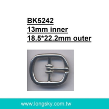 Square small belt buckle with prong (#BK5242/13mm inner)