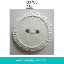 (#B3703/28L) 2 holes nylon chinese pattern button for garments