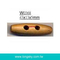 (#W0368) classical 2 holes wooden toggle coat button