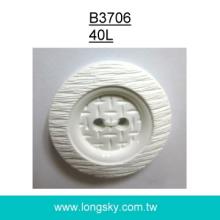 (#B3706/40L) 2 hole stone texture nylon sewing button for stylish suit