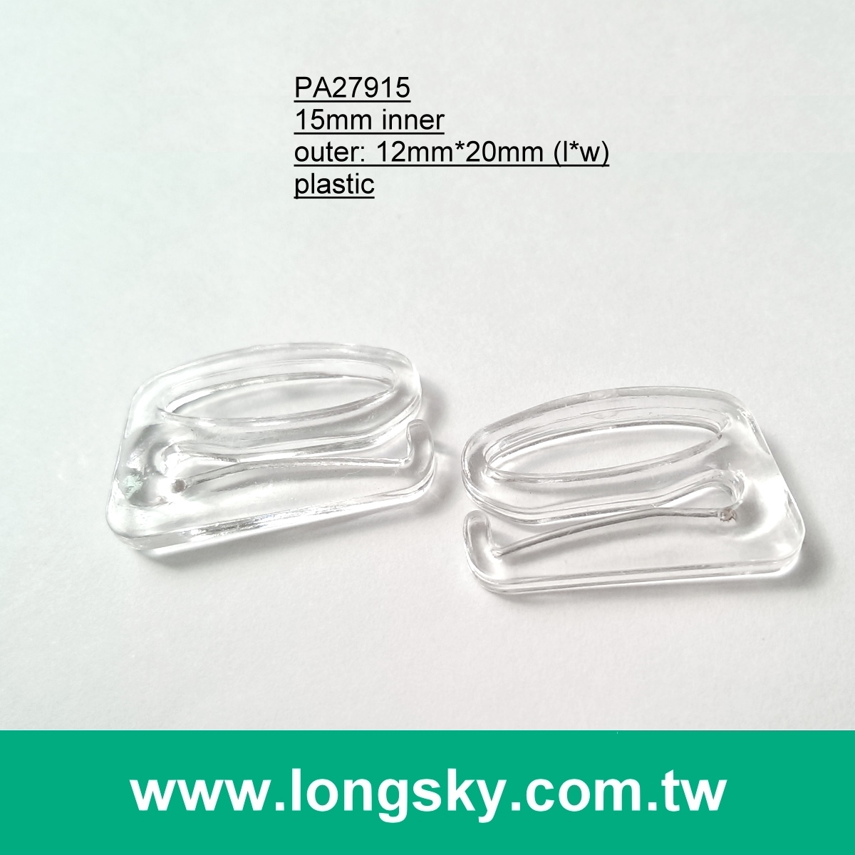 (#PA27816/15.6mm inner) plastic 8 shape corset strap slider hook buckle