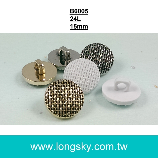 (#B6005/24L) 15mm gold plating buttons for lady garment