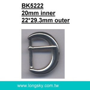 U-shaped belt buckle with prong (#BK5222/20mm inner)