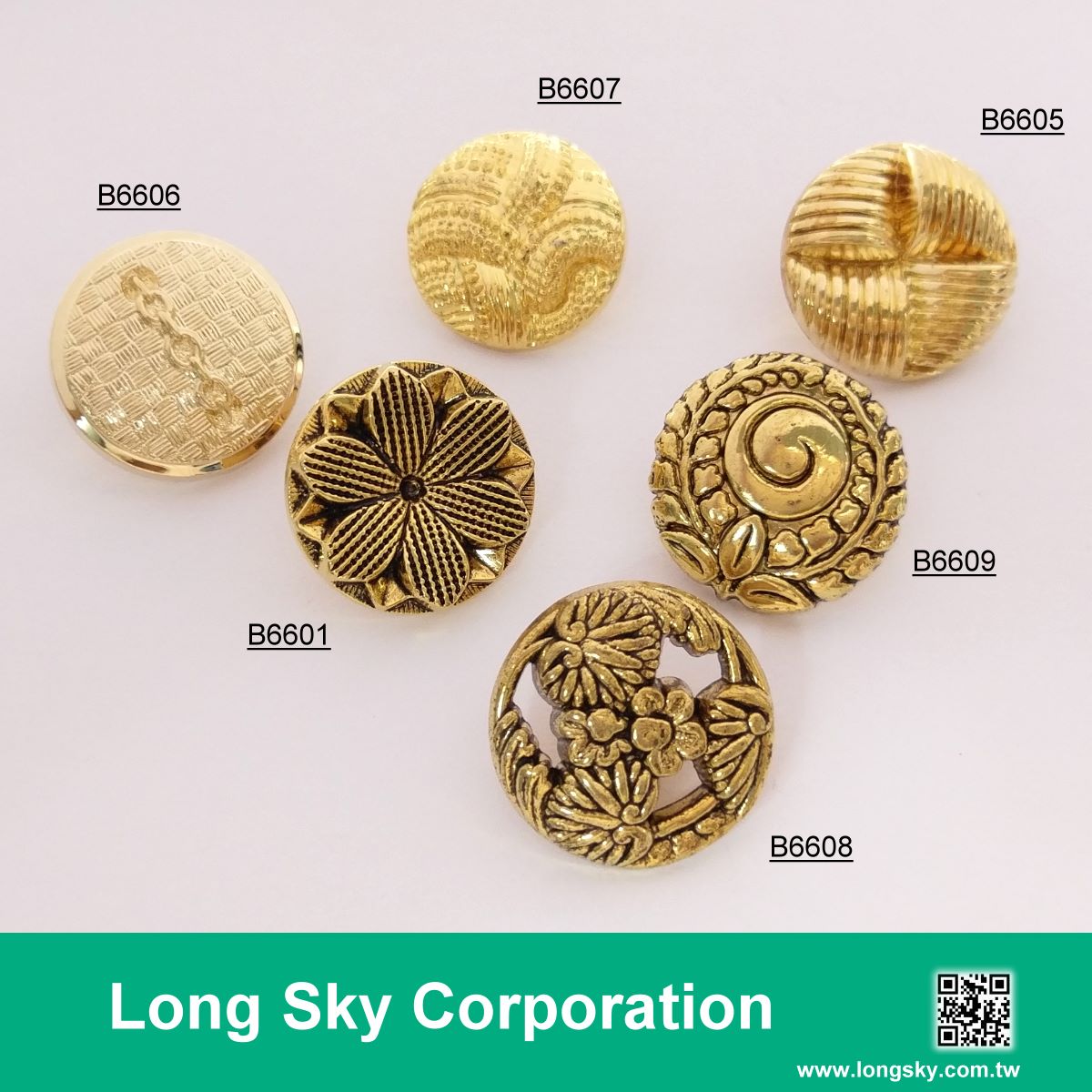 Bright Gold Knotwork Metal Shank Back Button - 24L/15mm - Gold - Metal -  Buttons