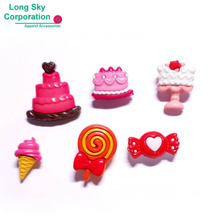 (#B76-4) Valentine's Day cute sweets craft buttons