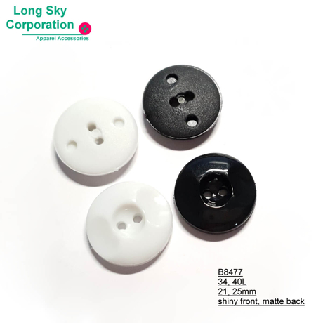 (B8477) 34L 40L 2 hole sewing on coat and suit button