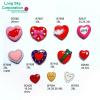 (#B76-4) Valentine's Day cute heart craft buttons