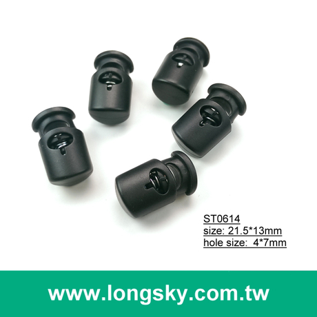 (#ST0614) classical oval cylinder plastic nylon drawstring cord lock