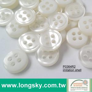 (P0364R2) 14L, 16L Round Imitation Shell Polyester Resin for Clothes