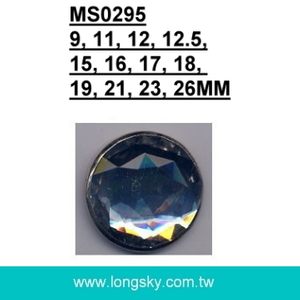 (#MS0295) High quality acrylic rhinestone shank button