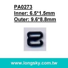 (PA0273/6.5mm inner) e shape underwear accessory metal bra slide and strap hook