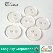 (#P00CLF1) flat top and back clear polyester resin quilt bed sheet Button