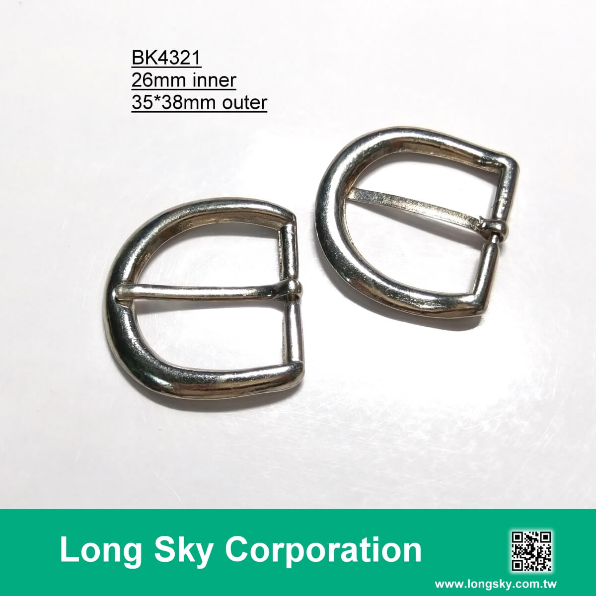 (#BK4321) 26mm inner horseshoe shape metal buckle for belt