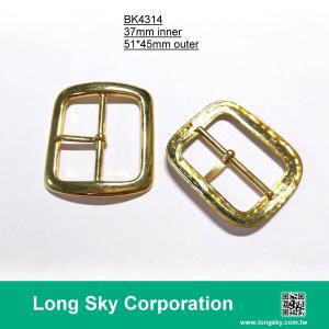 (#BK4314) 37mm inner gold color rectangle belt buckle