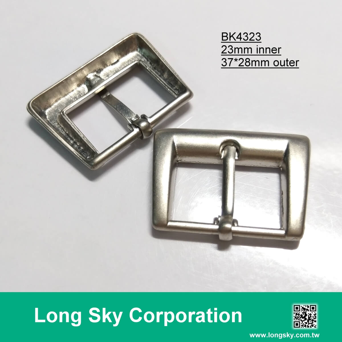 (#BK4323) 23mm inner classical type metal belt buckle